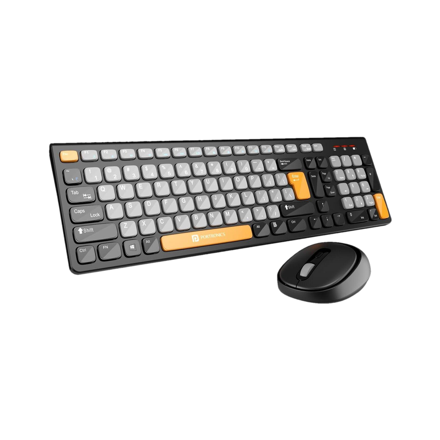 Portronics POR 2113 Wireless Standard Laptop Keyboard with Optical Mouse (Supercoin deal | Available on minutes also)