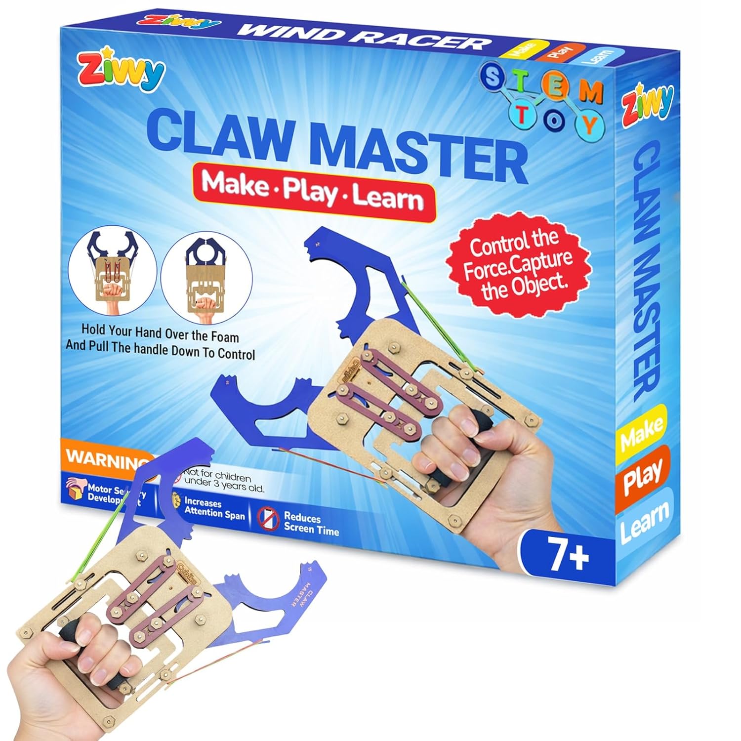 Stem Toy Claw Master | Toys for Boys 7-14 Years | Science Experiment kit | Educational Toys for 3 Year Old | Puzzle Game