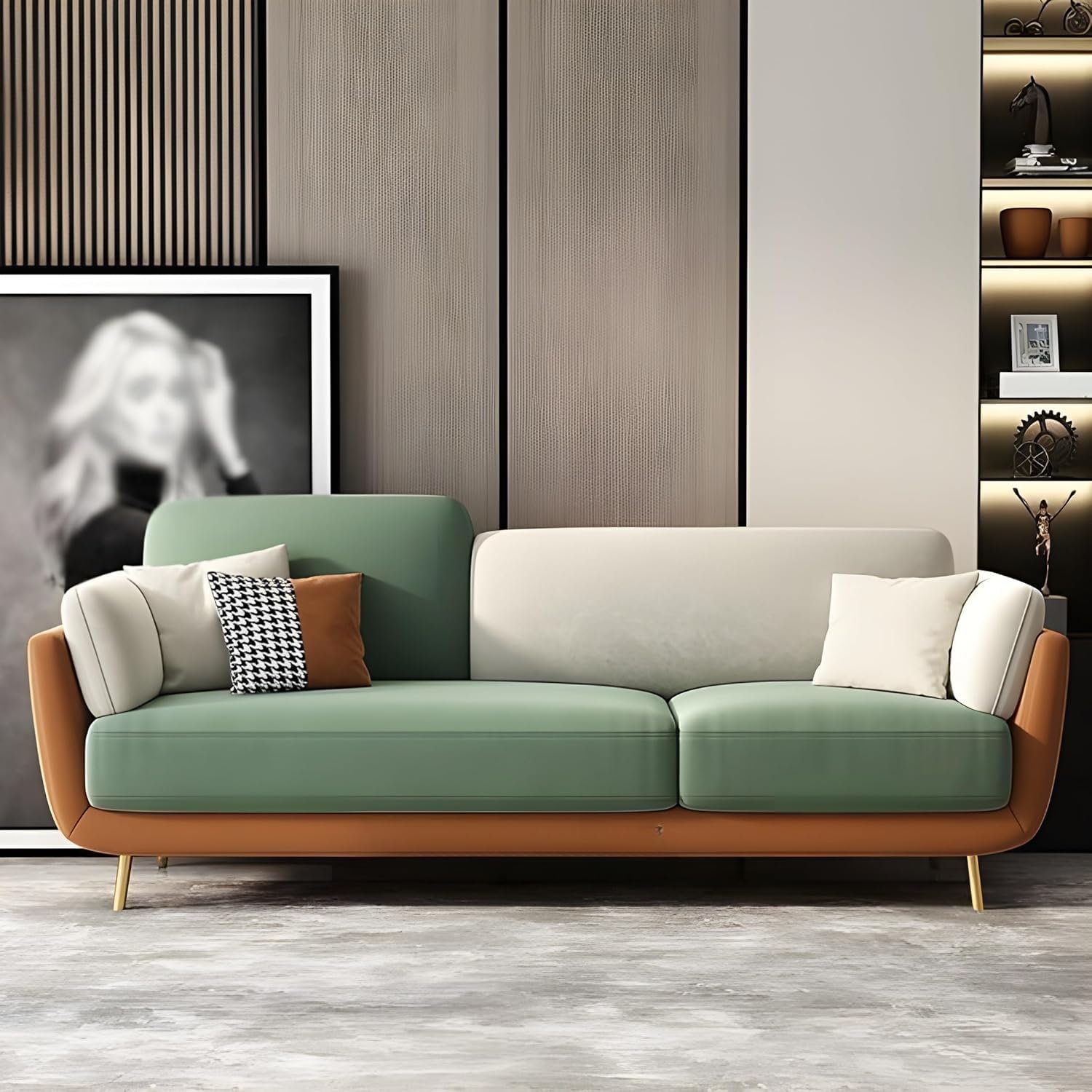 Stylish & Modern Heavy Duty & Luxurious Traditional 3 Seater Sofa Chesterfield Sofa Arm Sofa Three Seater Sofa for Livin