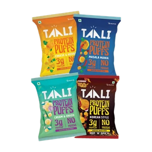 TAALI Variety Protein Puffs (4 x 21 g)