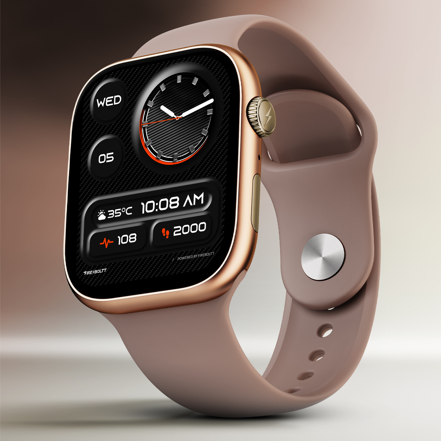 Take a look at this Fire-Boltt Rise X 2.01 HD Display, Wireless Charging, Rotating Crown, Bluetooth Call Smartwatch on F