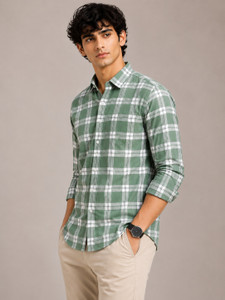 Take a look at this Men Slim Fit Checkered Spread Collar Casual Shirt on Flipkart