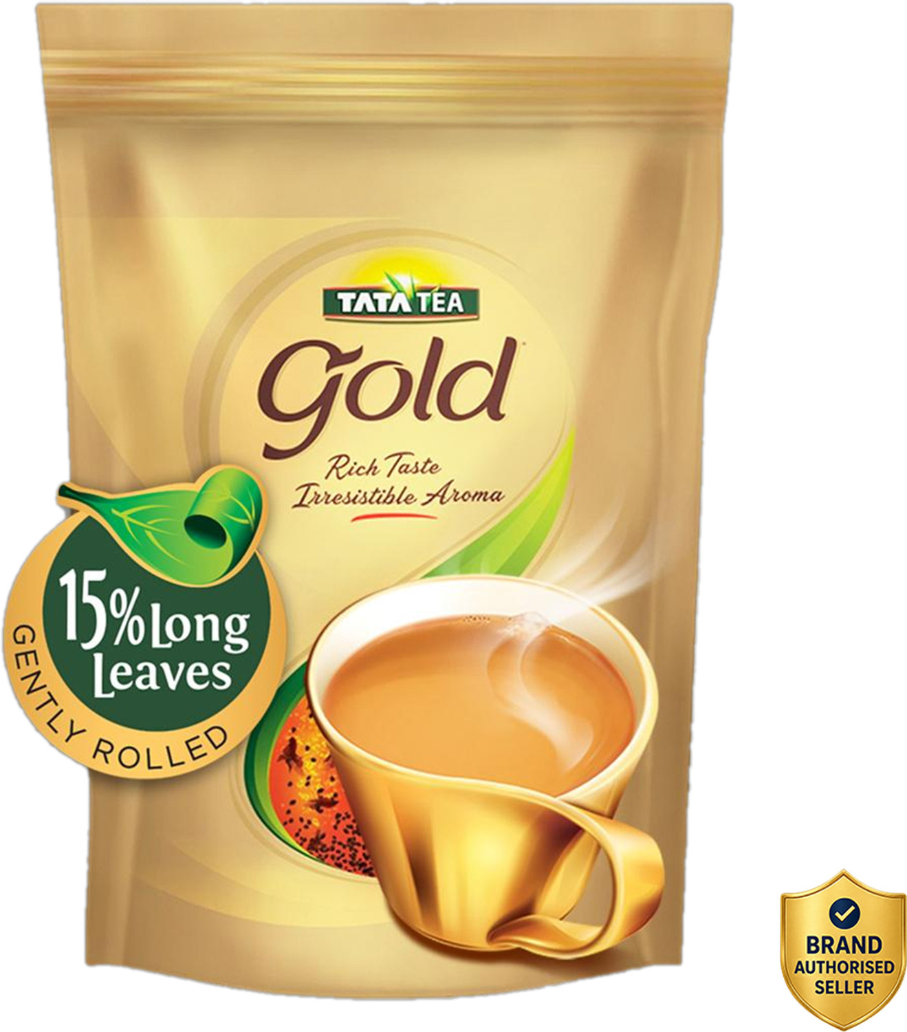 Tata Tea Gold Black Tea with Gently Rolled Aromatic Long Leaves 750 g