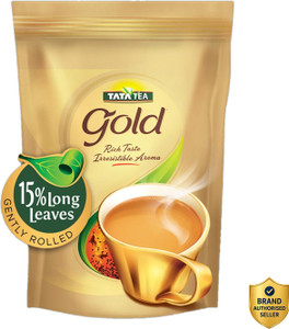 Tata Tea Gold Black Tea with Gently Rolled Aromatic Long Leaves U