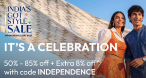 Tatacliq Independence Edit India's Got Style sale | Up to 85% off |15 % Bank offers