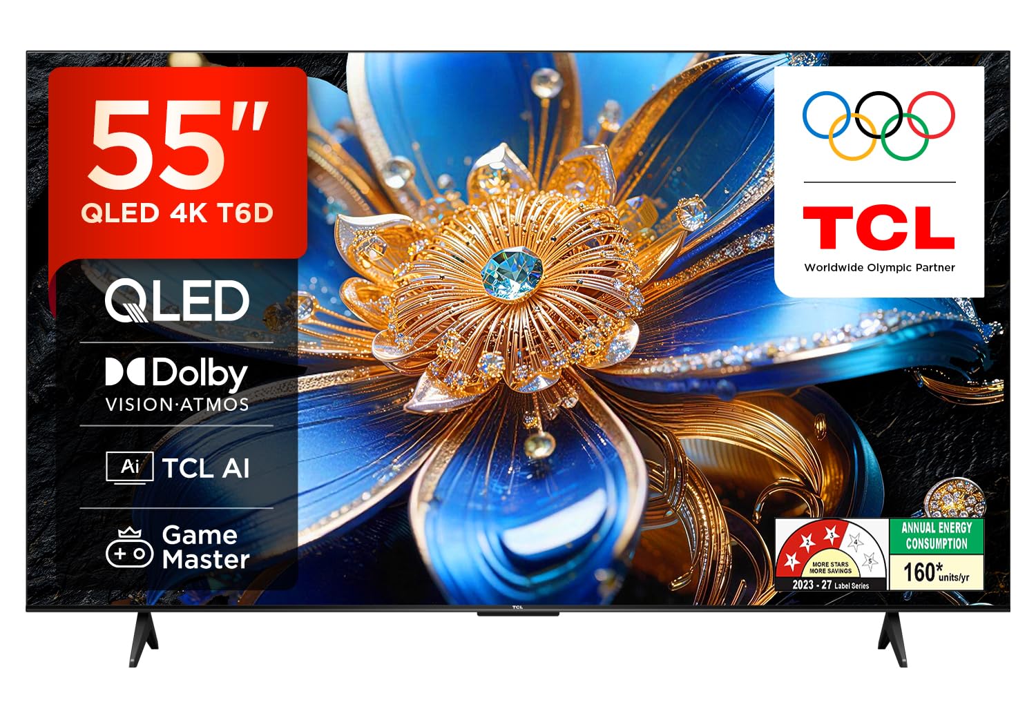 TCL 139 cm (55 inches) Smartchoice 4K Ultra HD Smart QLED Google TV | HDR 10+ | Dolby Vision & Atmos | 30W Speaker Outpu