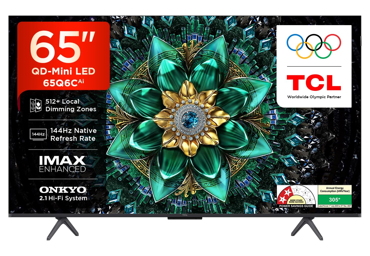TCL 164 cm (65 Inches) 4K UHD Smart QD-Mini LED Google TV