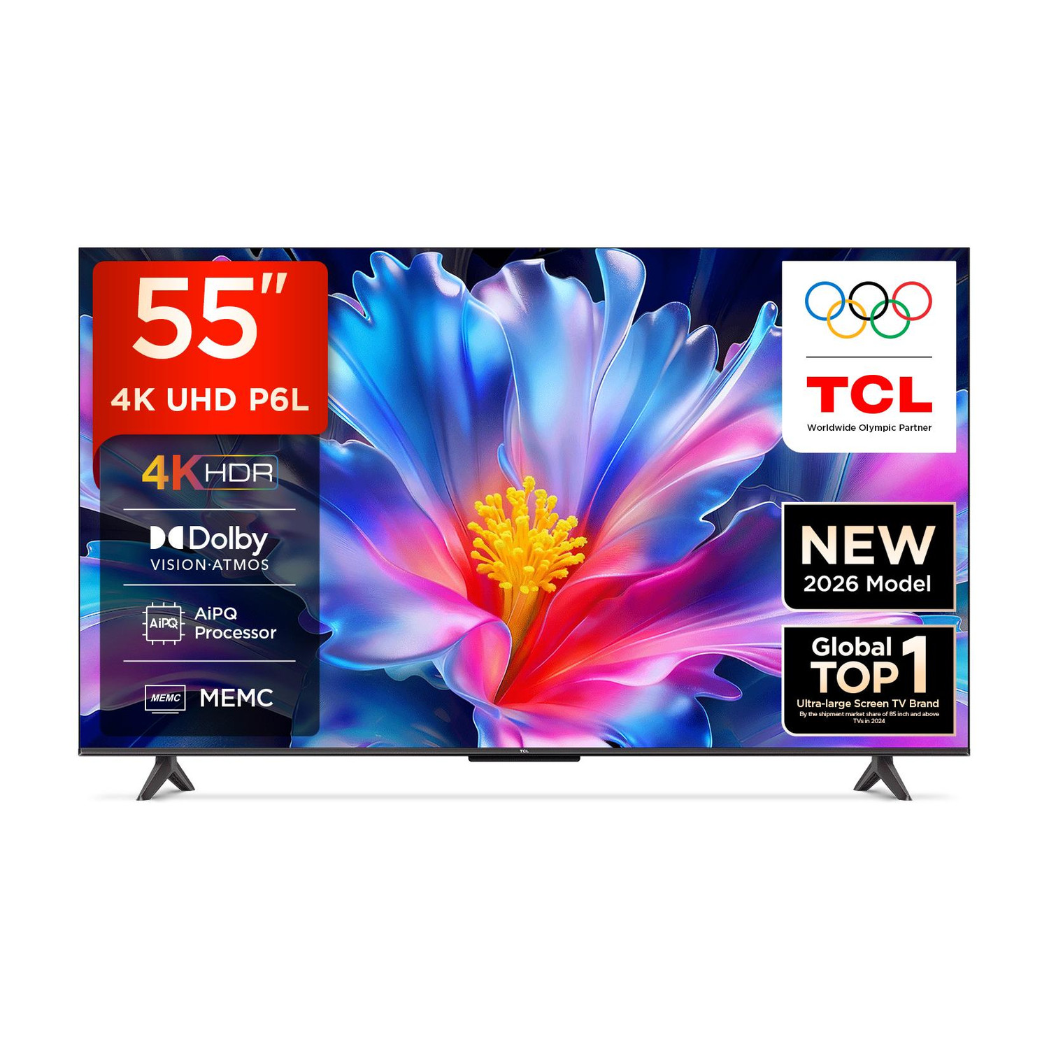 TCL P6L 138 cm (55 inch) Ultra HD (4K) LED Smart Google TV 2026 Edition