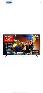 TCL U75 189 cm (75 inch) Ultra HD (4K) LED Smart Google TV with 144 Hz VRR