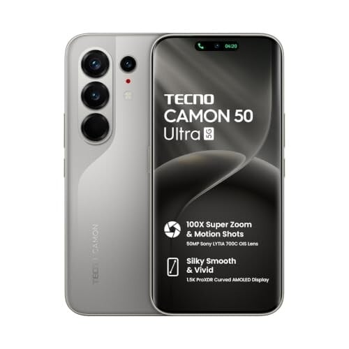 Tecno CAMON 50 Ultra 5G (Nebula Titanium, 8GB+256GB)