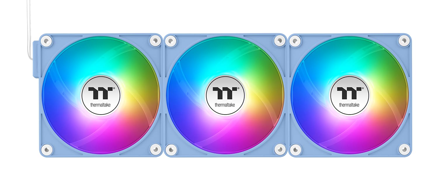 Thermaltake CT120 EX ARGB Sync PC Cooling Fan Hydrangea Blue 3 Pack