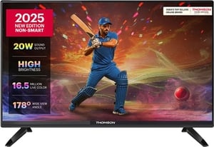 Thomson 32" HD Ready LED TV (2025 New Edition) - 20W Sound, 16.5 Million Colors, 178° Wide View Angle, India's Top Selli