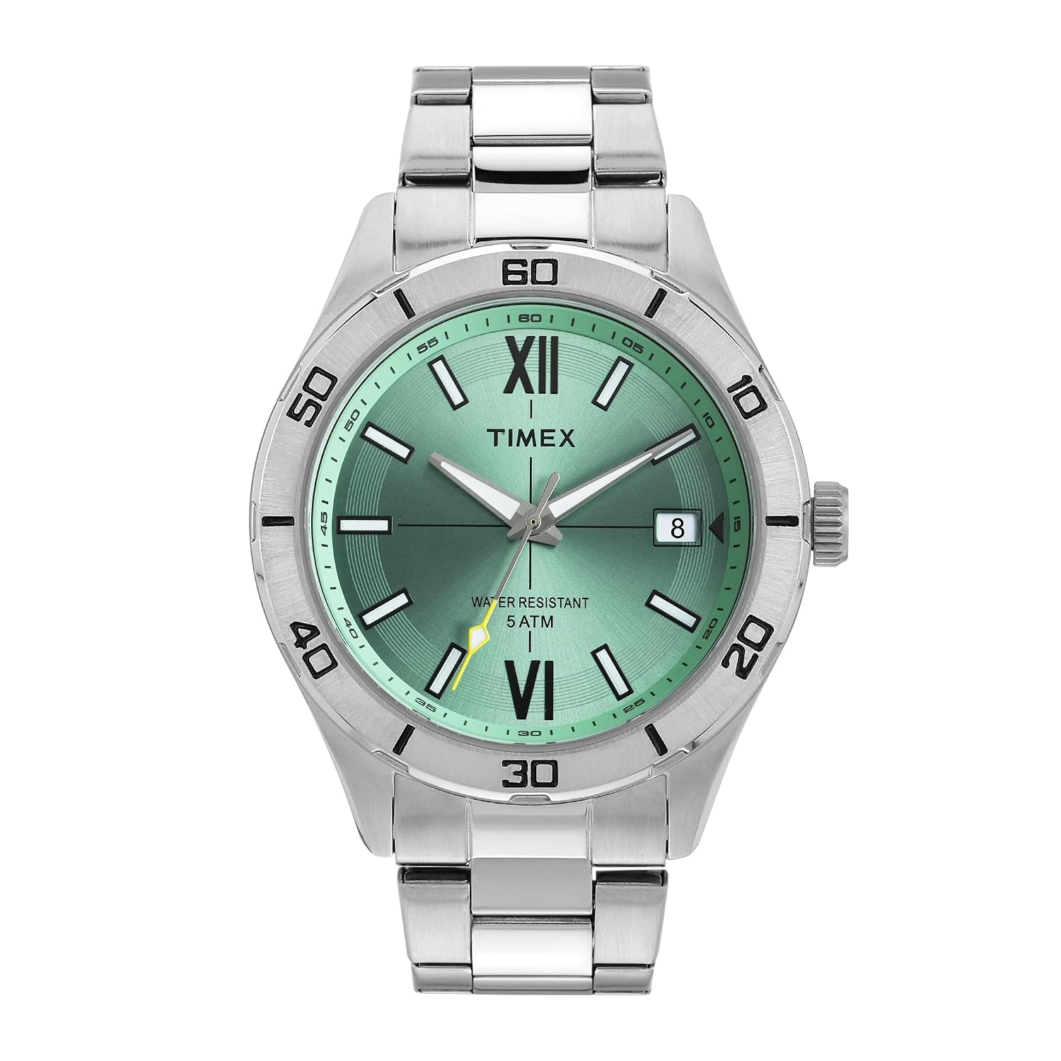 TIMEX Analog Watch for Men Available in Multicolor Dial & Silver Stainless Steel Bracelet Band - Water Resistant Wrist W