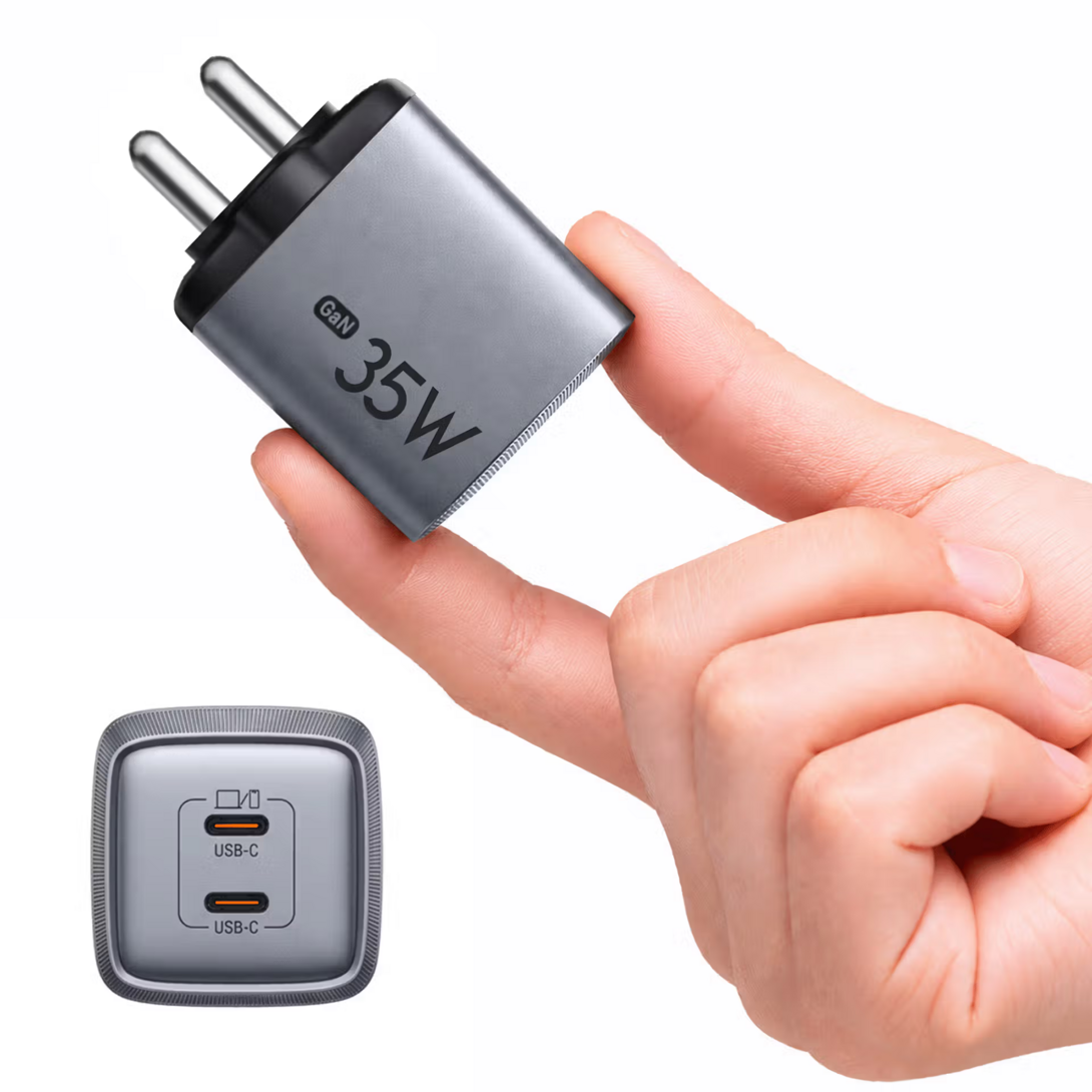 Tizum 35W GaN Universal Travel Adapter @ Rs. 499 Only | USB-C Fast Charging | Swiggy Instamart!