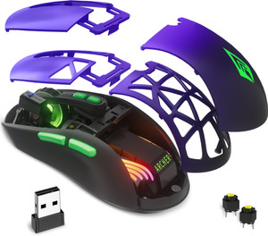 Tizum Archer Tech Lab Bluetooth Wireless Pro Gaming Mouse Ergonomic Optical Gaming Mouse (2.4GHz Wireless, Bluetooth, Ty