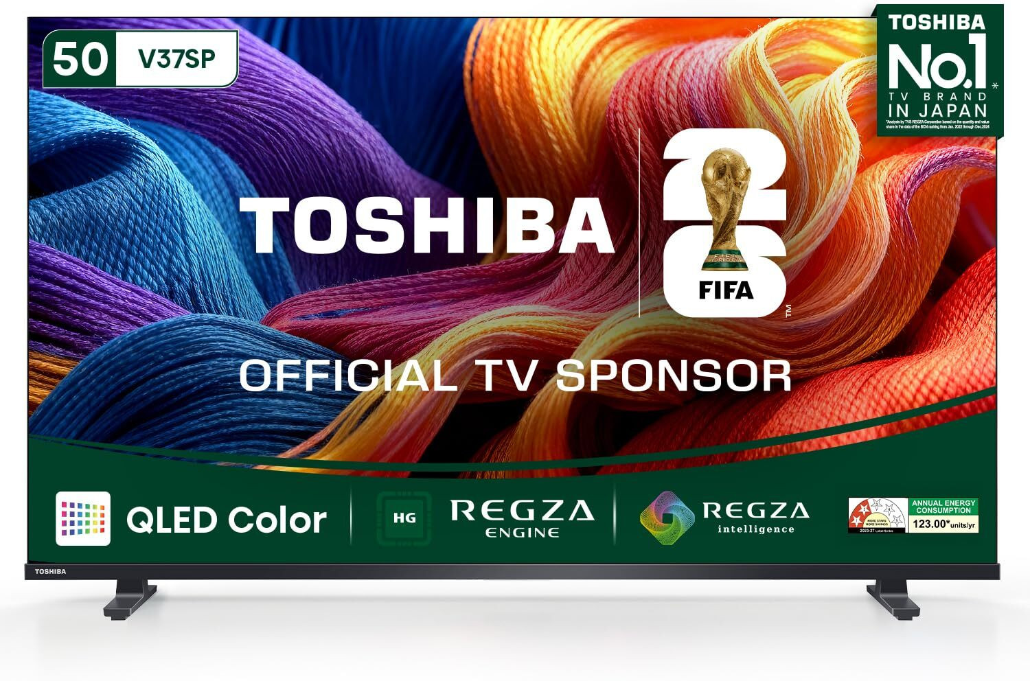 TOSHIBA V37SP 126 cm (50 inch) QLED Full HD Smart VIDAA TV 2026 Edition,Designed in Japan (50V37SP)
