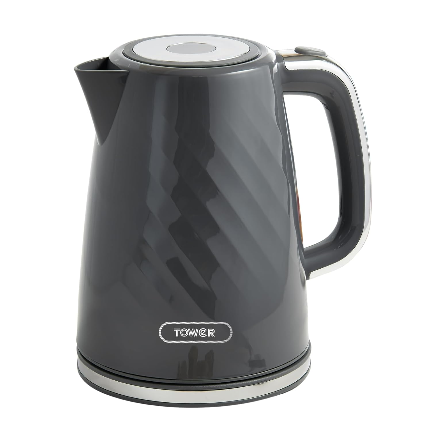 Tower Electric Kettle 1.7L Strix Controller 360° Base Grey