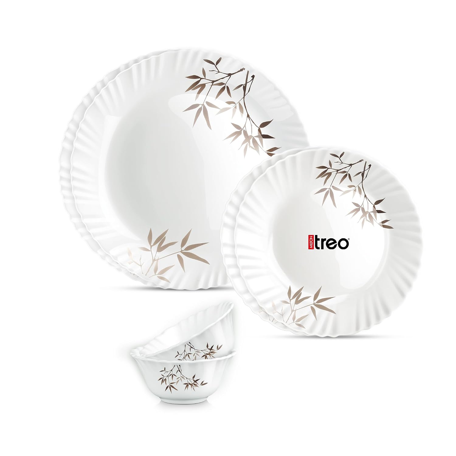 Treo by Milton Opalware Aurelia Arashi Dinner Set of 6 [15% Coupon]