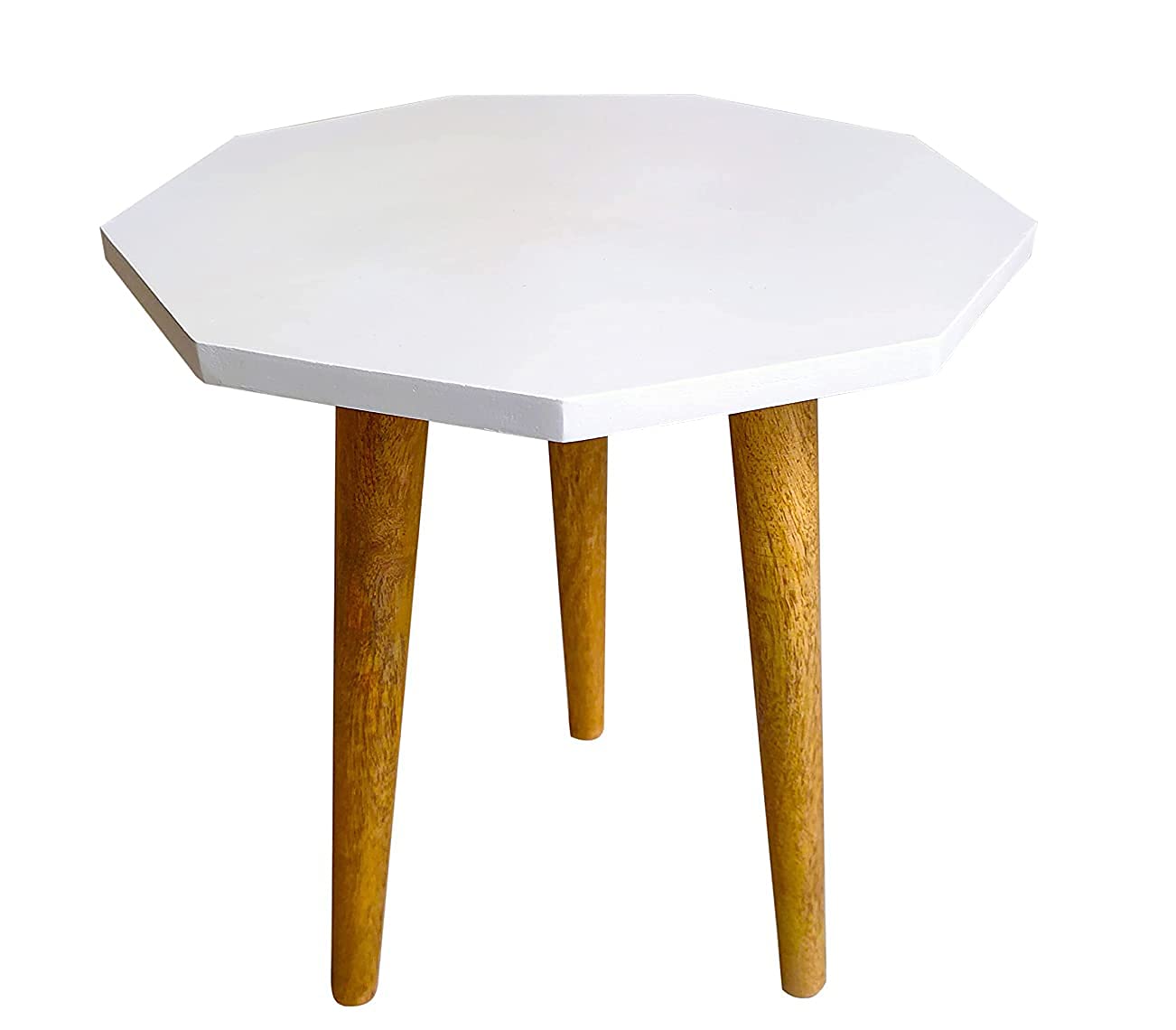 UHUD CRAFTS Beautiful Antique Wooden Fold-able Side Table/End Table/Plant Stand/Stool Living Room Kids Play Furniture Ta