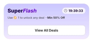 (upcoming) Flipkart - Superflash - use 1 supercoin to unlock any deal - min 50% off
