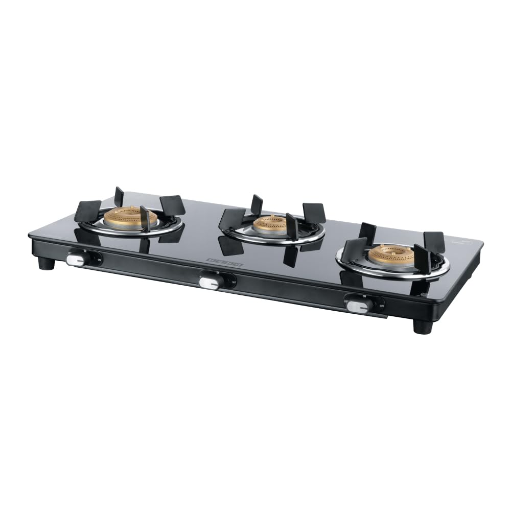 USHA Ebony Neo Slim 3 burner (EBNSL3RGC) [17% Coupon]