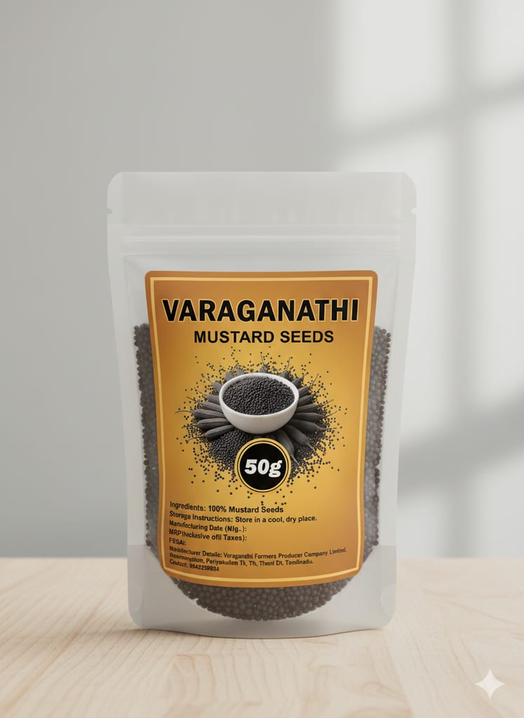 Varaganathi Mustard Seeds(Rai) 50 gm @5 | Hamara mall