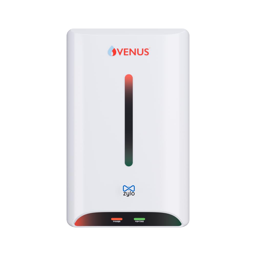 VENUS ZYLO 3 Litre Instant water heater with 3kW copper element | Instant Geyser for Bathroom and Kitchen | Fast Heating