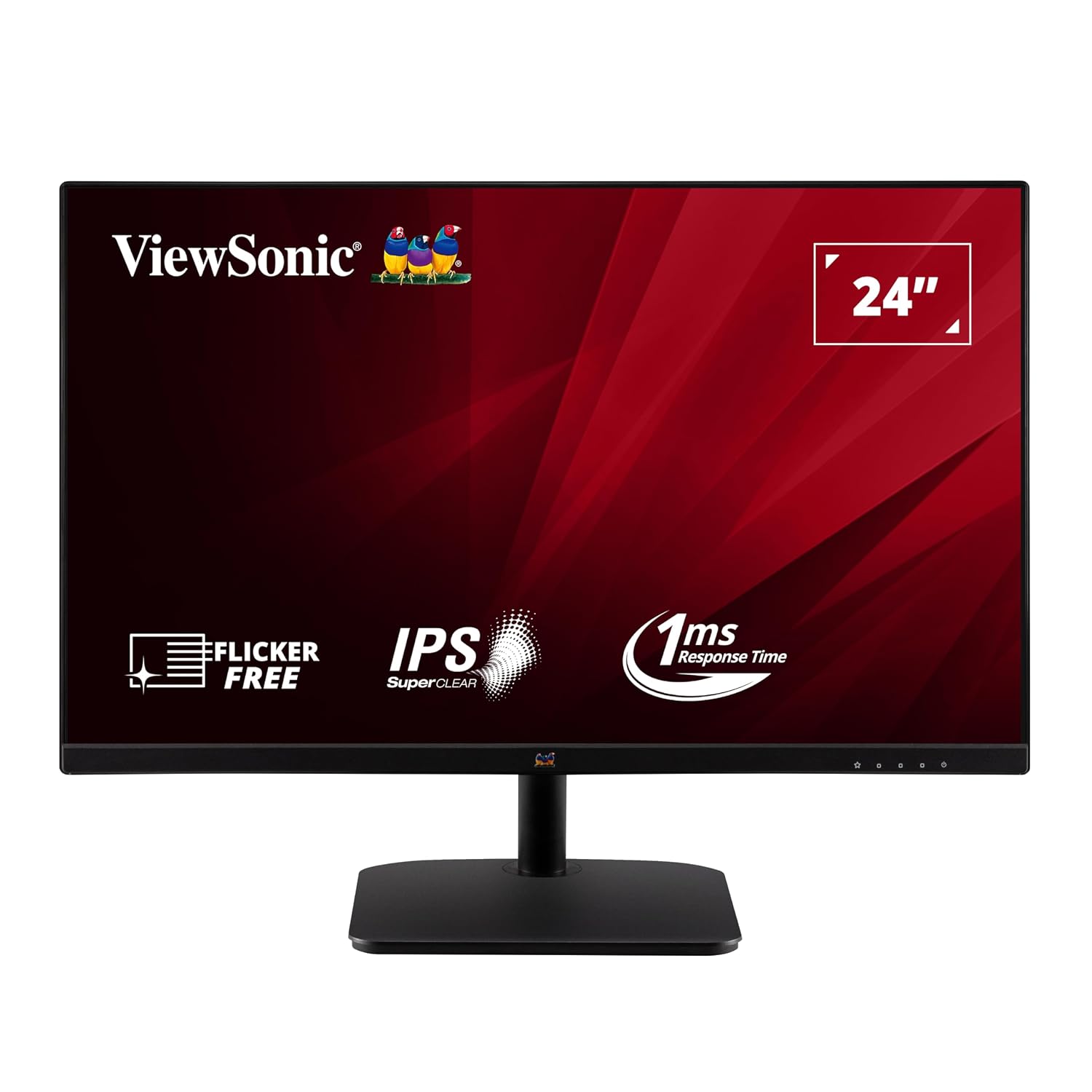 ViewSonic VA2432-H 24-inch (60.96 cm) Full HD1080p IPS Monitor |100 Hz |1ms | AMD Free Sync | Slim | Bezel Less
