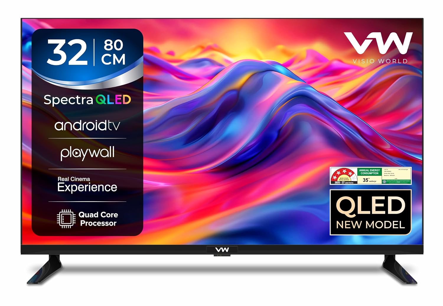 Visio World VW(32 inches) Smartchoice Spectra Series HD Ready Smart QLED Android TV