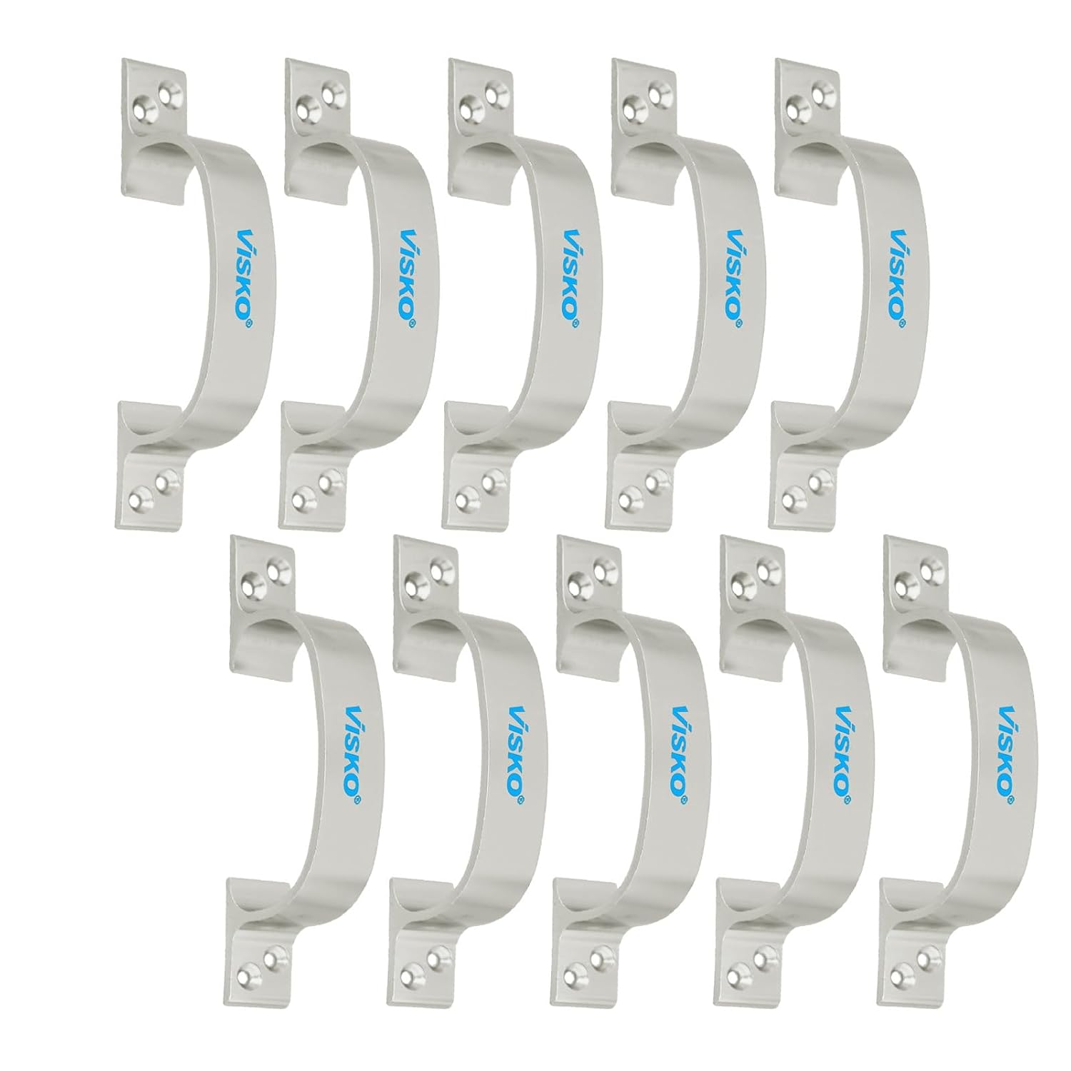 Visko Tools 1007 Royal Series 150 Mm D Secton Handles, Silver |10 Piece