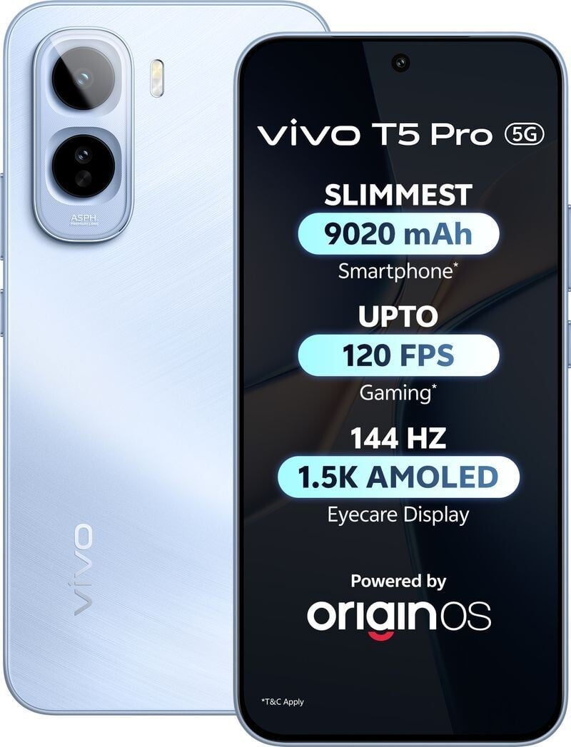 vivo T5 Pro 5G (Glacier Blue, 128 GB) (8 GB RAM)