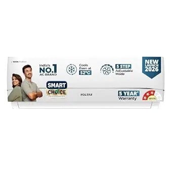 Voltas Smart Choice 1.5 ton 3 star, New star rated, Inverter Split AC