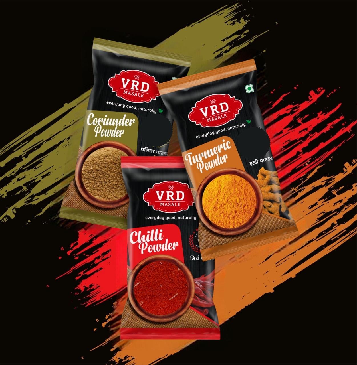VRD TRIO PACK - Haldi, Dhania, Mirch Powder 50GM each