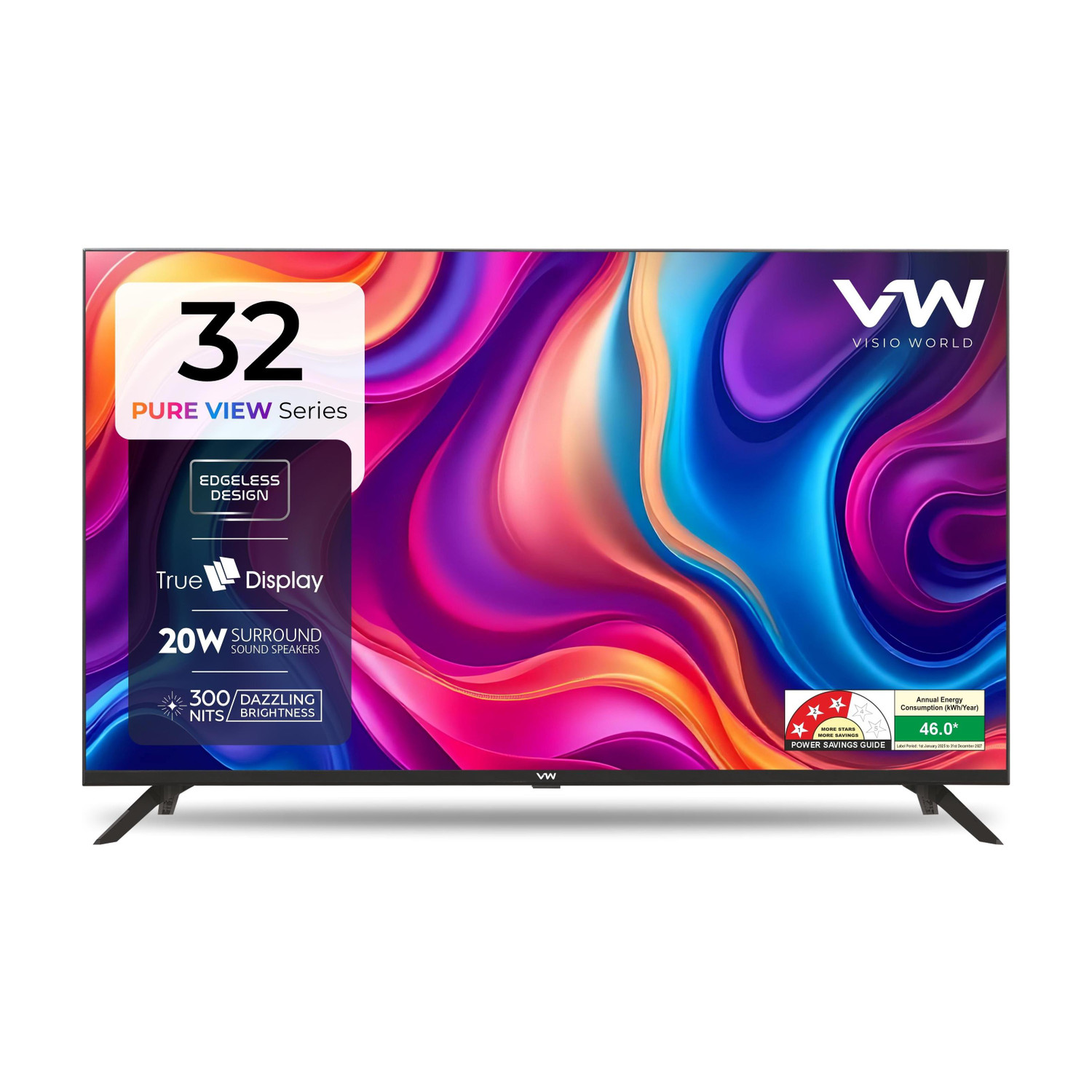 VW PURE VIEW 80 cm (32 inch) HD Ready LED TV (VW32A)
