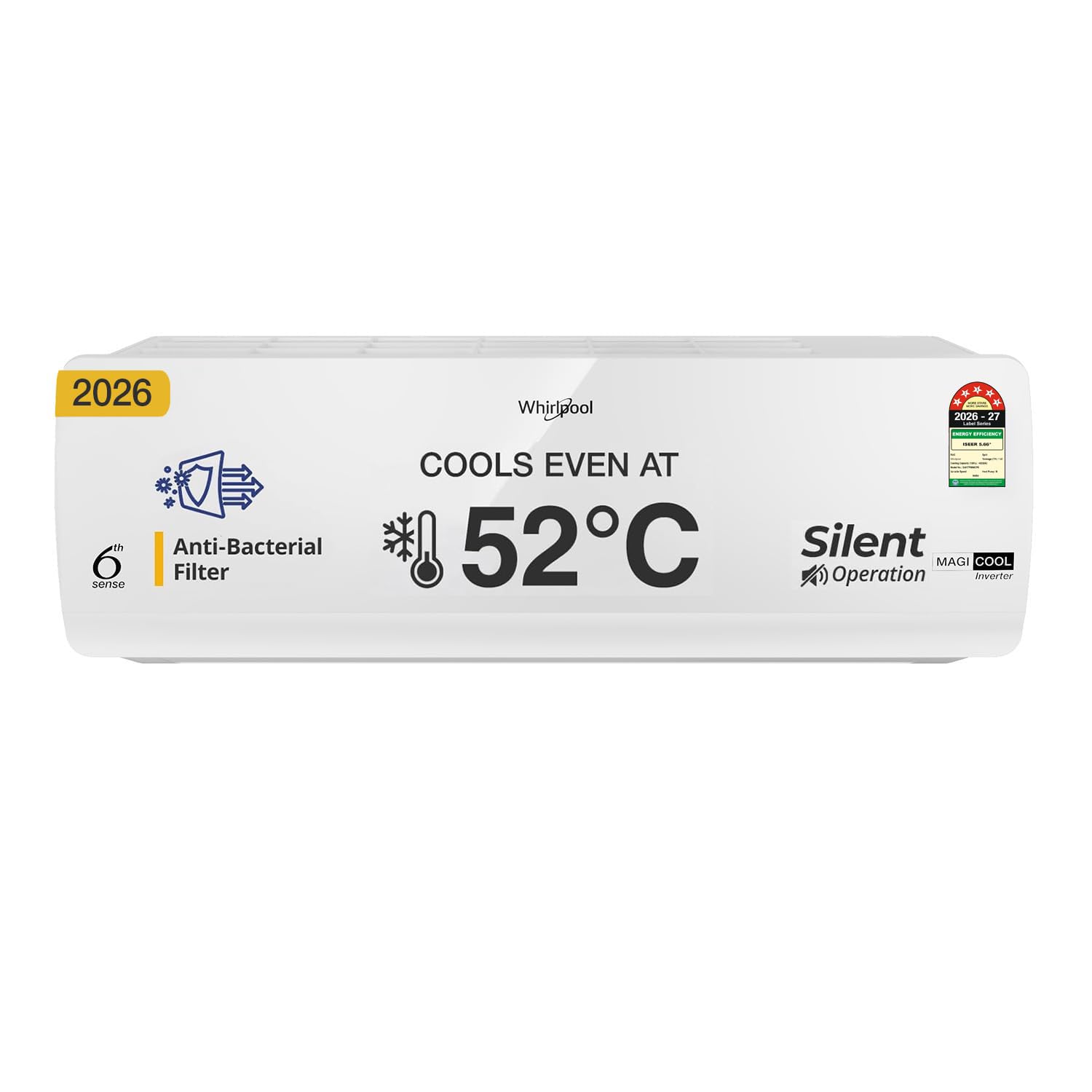 Whirlpool 1.5 Ton 5 Star, New star rated, Magicool Inverter Split AC