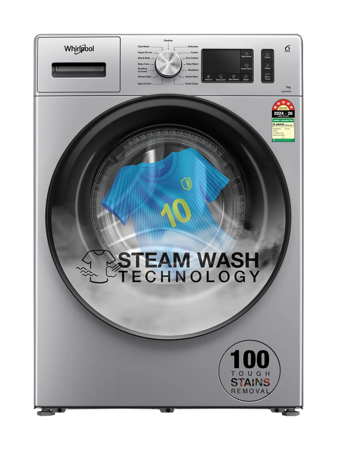 Whirlpool 7 kg 5 Star Inverter Fully Automatic Front Load with In-built Heater