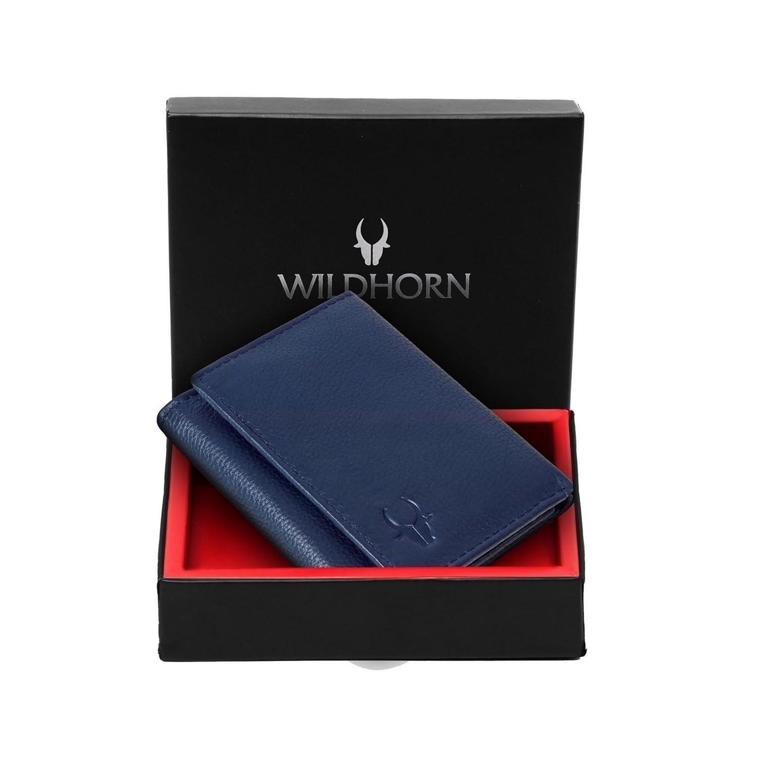 WildHorn Rfid Protected Leather Wallet For Men, Blue