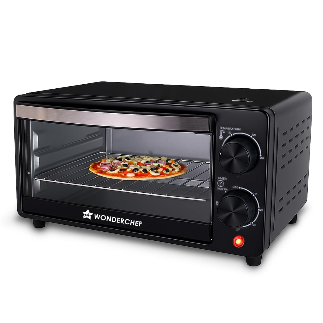 Wonderchef Oven Toaster Griller (OTG) 10L | Black | 2 Years Warranty