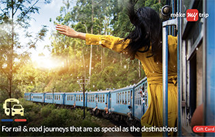 Woohoo - MakeMyTrip Rail Gift Card of Rs. 100 at 50% off