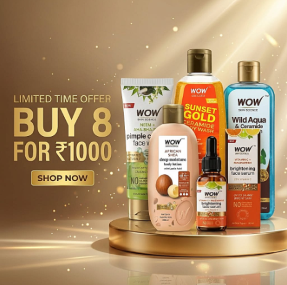 WOW Deal: Buy 8 at Rs. 1000 (Build your own Bundle)