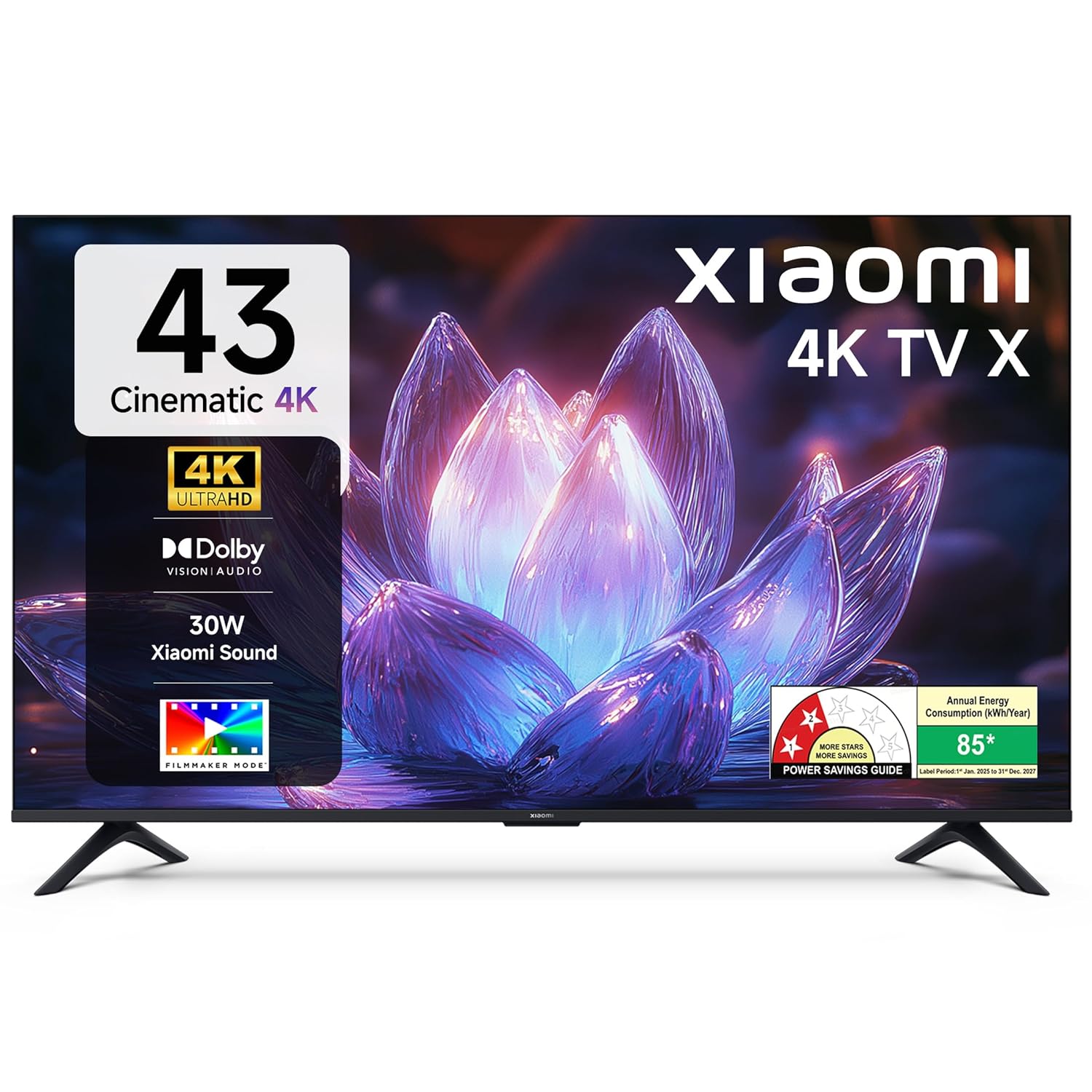 Xiaomi (108 cm) 43 inch Smartchoice X 4K Ultra HD Smart | Dolby Vision | Eye Care Mode | Google TV | L43MB-AIN