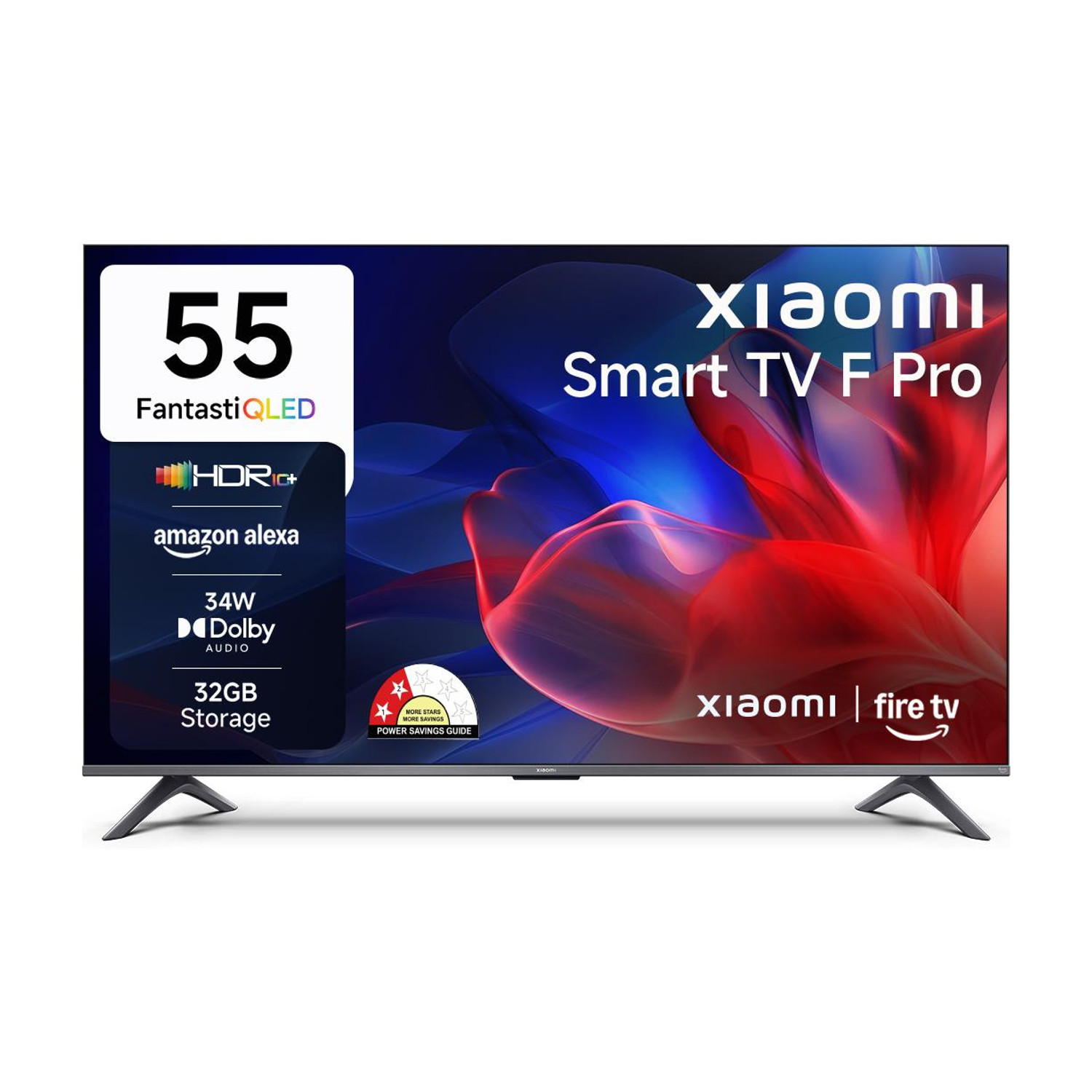 XIAOMI F Pro 138 cm (55 inch) QLED Ultra HD (4K) Smart Fire TV with 34W Box Speakers | 32GB Storage