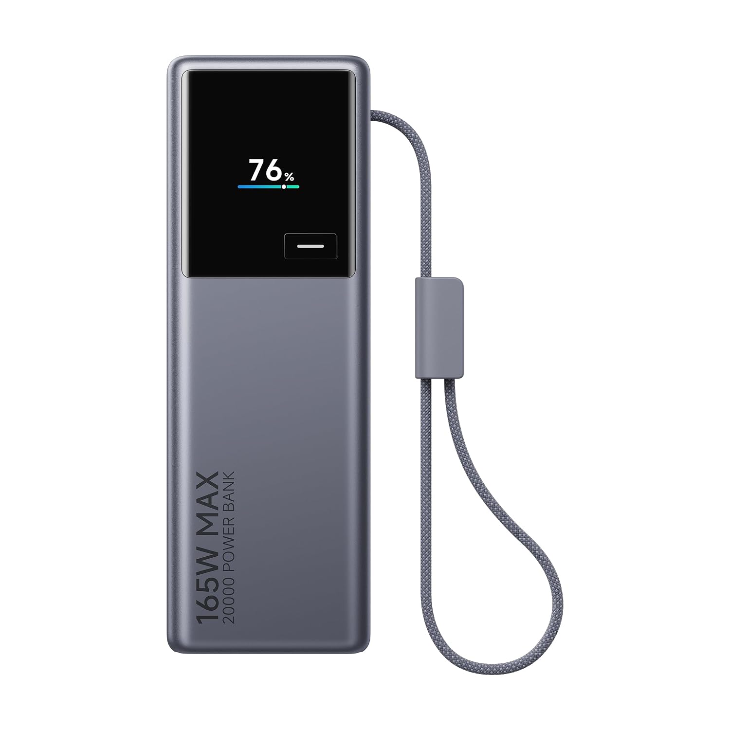 Xiaomi MI Power Bank 20000 165W Fast Charging|Built-in USB-C Cable|12Layer Protection|Digital Display|Triple Output|Char