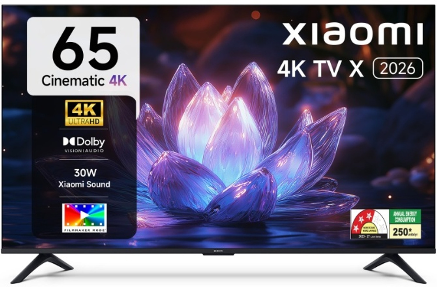 XIAOMI X Series 165.1 cm (65 inch) Ultra HD (4K) LED Smart Google TV 2026 Edition 34W