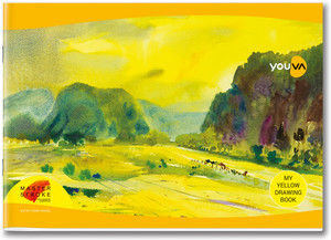 Youva Yellow Drawing Book 21 cm X 29.7 cm 36 Pages Sketch Pad set of 12