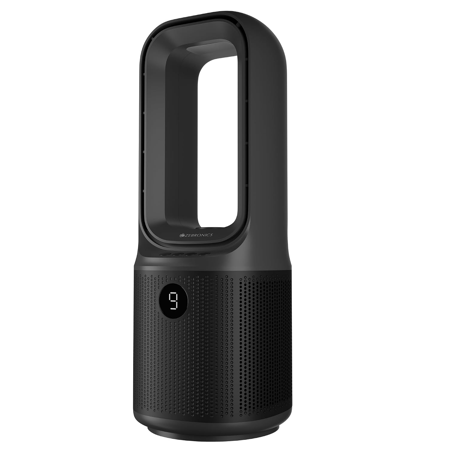 ZEBRONICS Heat Buster 1500 BLDC Desktop Fan, 3000 RPM, Up to 8h Backup, 9 Speed Modes, Bladeless Design, Quiet Operation
