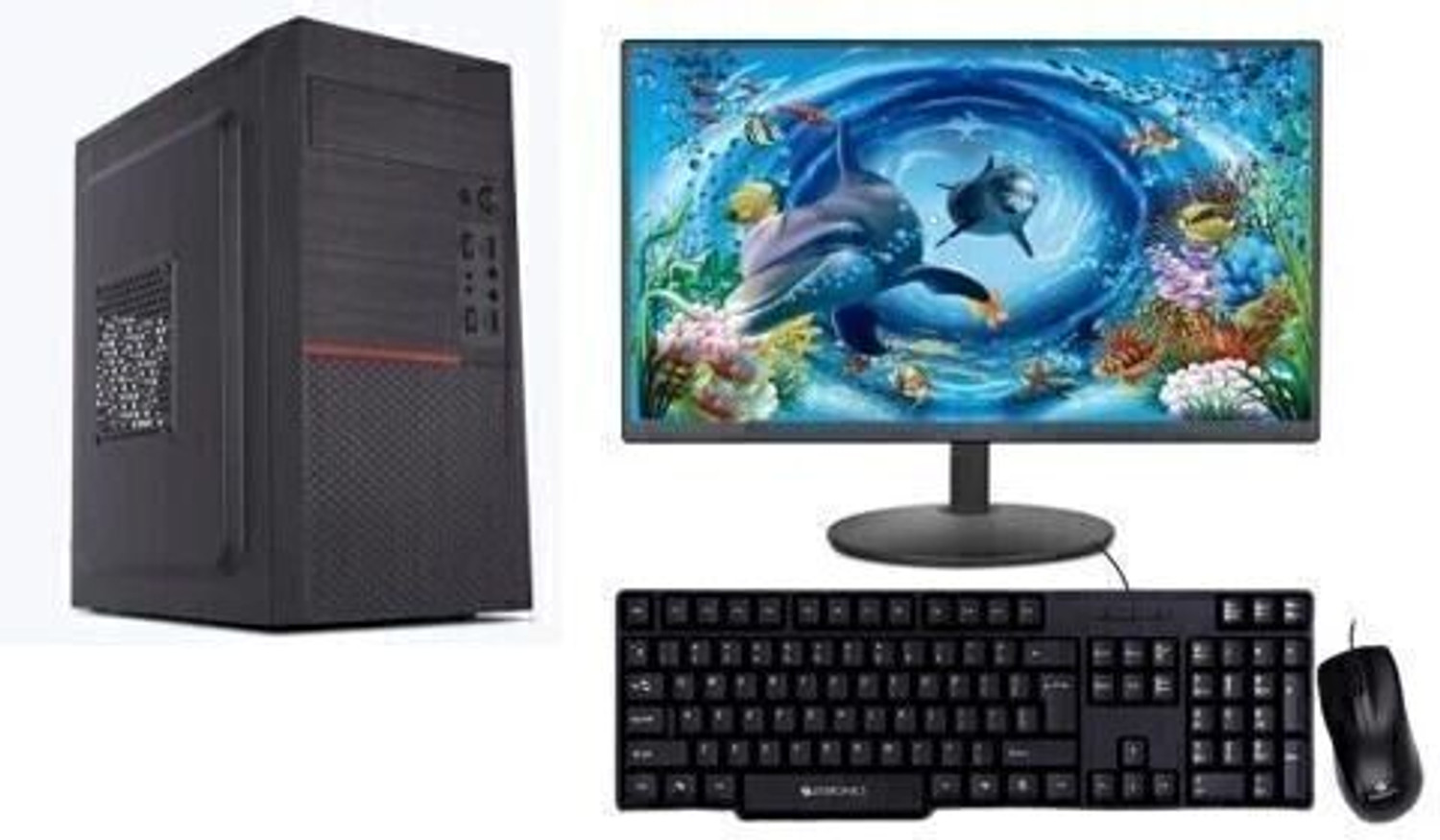 ZEBRONICS Intel Core i3 (8 GB / 128 GB / Windows 11) Assembled Desktop Computer (19 inch Display)