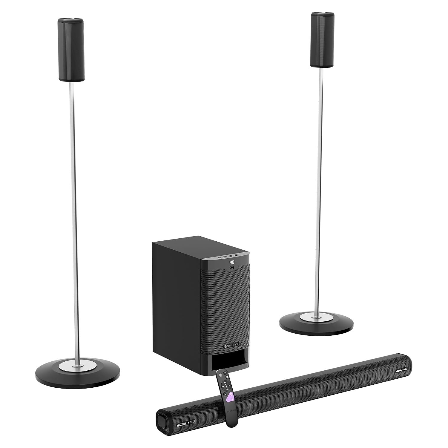 Zebronics Juke BAR 9535 525W Soundbar, Dolby Audio, 5.1 CH Surround Sound