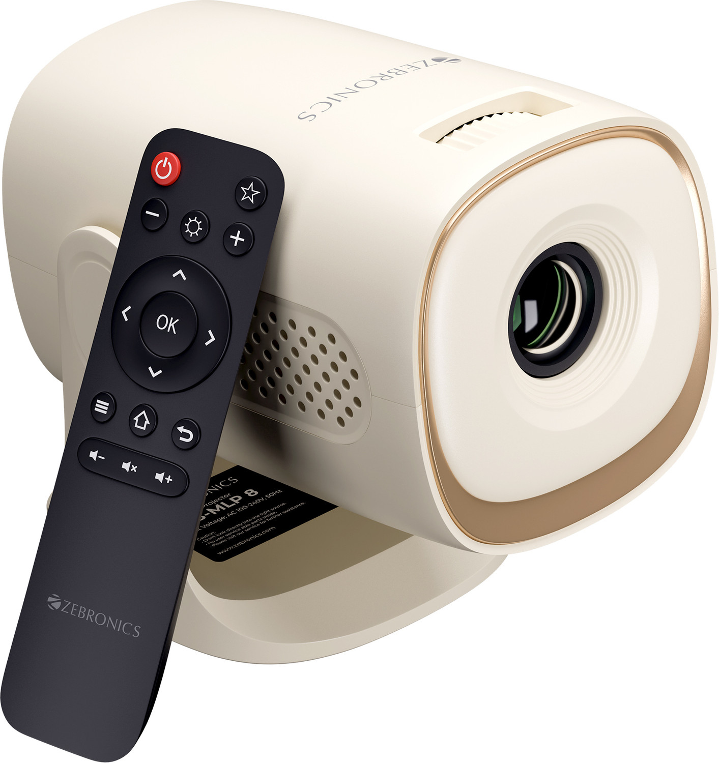 ZEBRONICS PixaPlay 72 Plus (4000 lm / Wireless) Portable Smart Pr