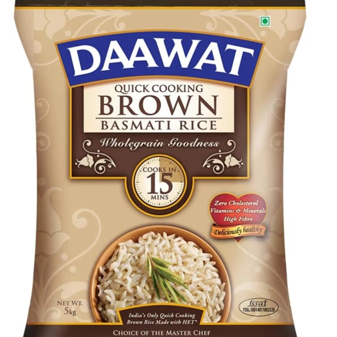 Zepto - Daawat Brown Basmati Rice 5Kg